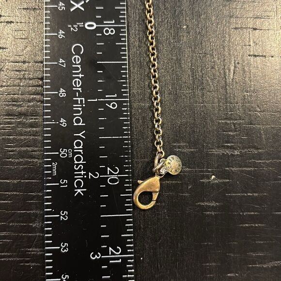 Vintage J CREW Necklace Coral Orange Crystal Gold Tone Statement Rhinestone​ - Picture 6 of 6